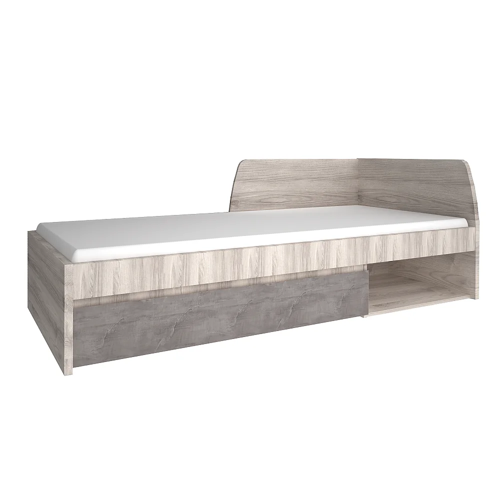 Postel, 90x200, kaštan nairobi/onyx, JESI NEW