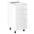 Spodní skříňka, bílá / bílá extra vysoký lesk HG, AURORA D40S4