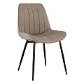 Židle, ekokůže šedohnědá taupe/černá, Hazal