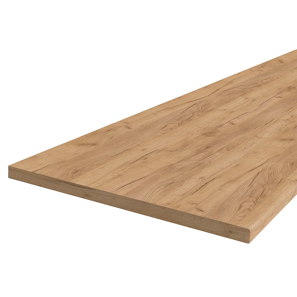 Pracovní deska, K003, tloušťka 3,8 cm, dub craft zlatý