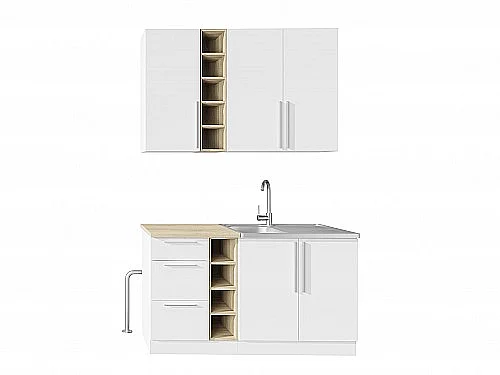 Kuchyňská linka HARMONY 140 dub sonoma/bílá