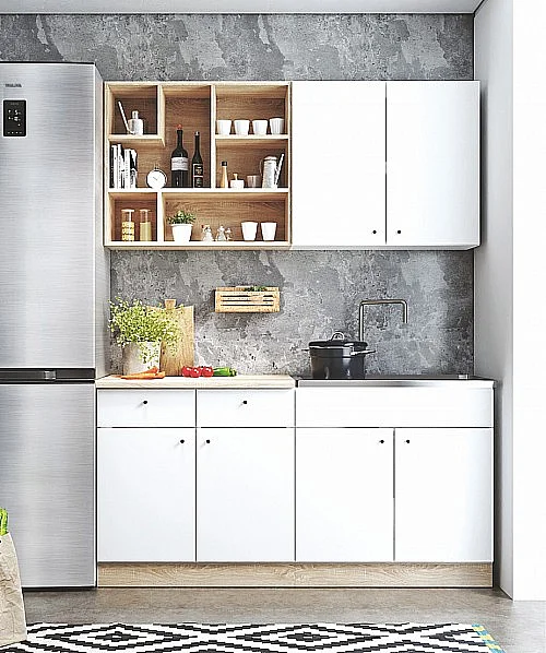 Kuchyňská linka MAZE 160 bílá/dub sonoma