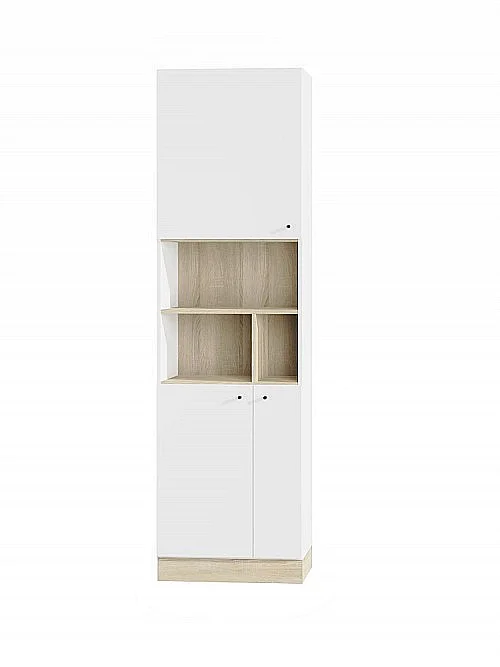 Regál MAZE 60 bílá/dub sonoma