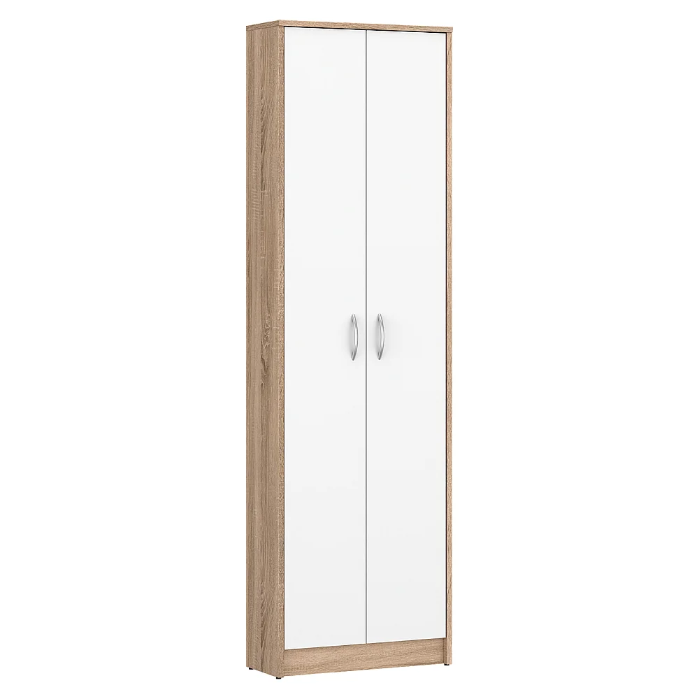 Skříň, dub sonoma/bílá, VIRA-MECKI NEW