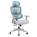Kancelářské křeslo, neomint/světle šedá/šedá, ERMEN