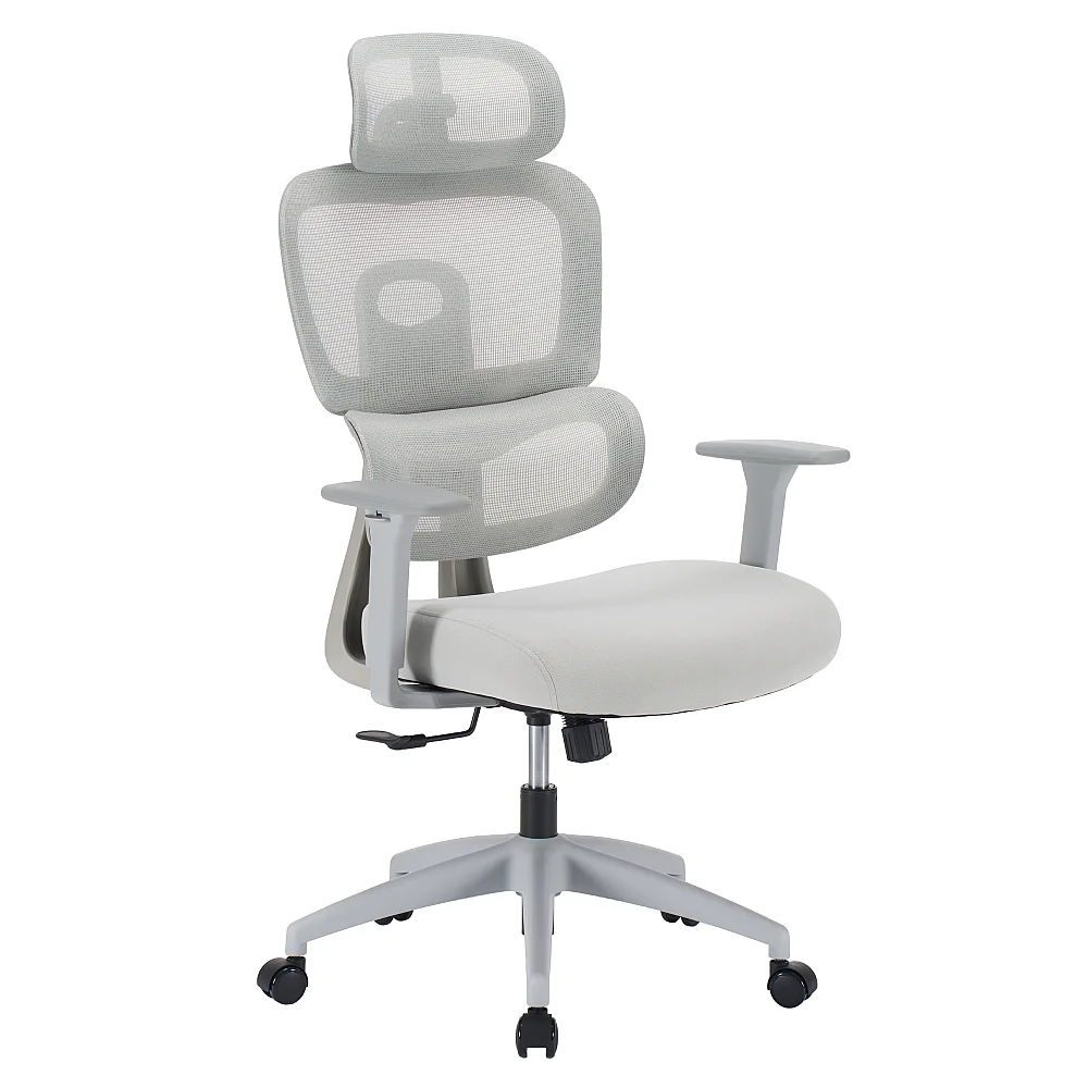 Kancelářské křeslo, světle šedá/šedá, ERMEN