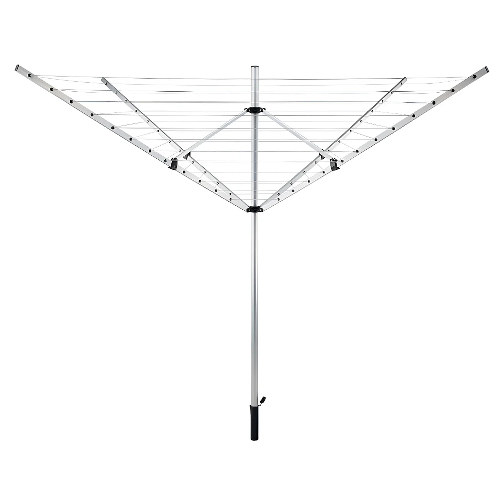 Zahradní sušák na prádlo, stříbrná/černá, 50 m, ROTARY NEW TYP 1