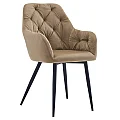 Designové křeslo, béžová Velvet látka, VERIO NEW