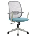 Kancelářské křeslo, šedá/modrá DERVIN