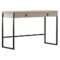 Toaletní stolek, šedohnědá Taupe/dub silverjack, DOMCA 2S