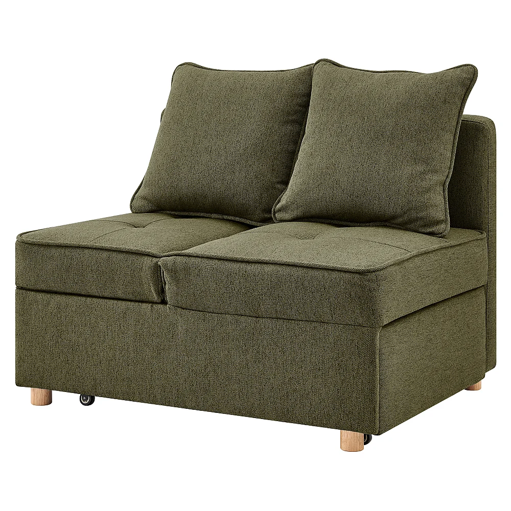 Rozkládací pohovka, zelená, OSVALDO