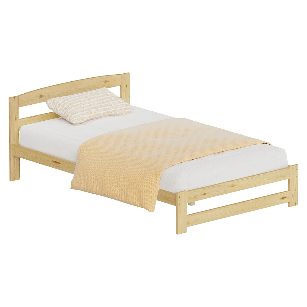 Postel s roštem, přírodní, 120x200, AZRA