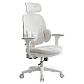 Kancelářské křeslo, šedá/bílá, ABRAMO