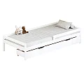 Postel s úložným prostorem, 90x200, bílá, MIX NEW