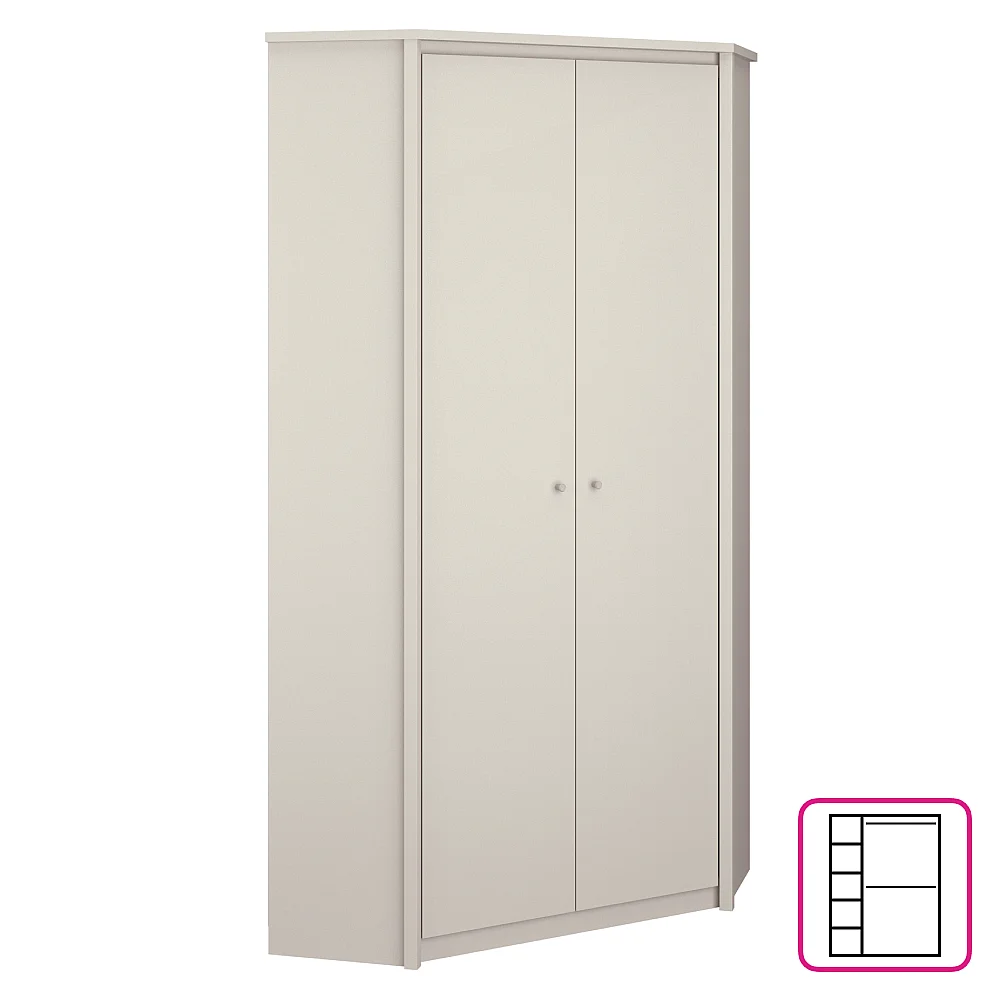 Rohová skříň, kašmír, KAROS 2D