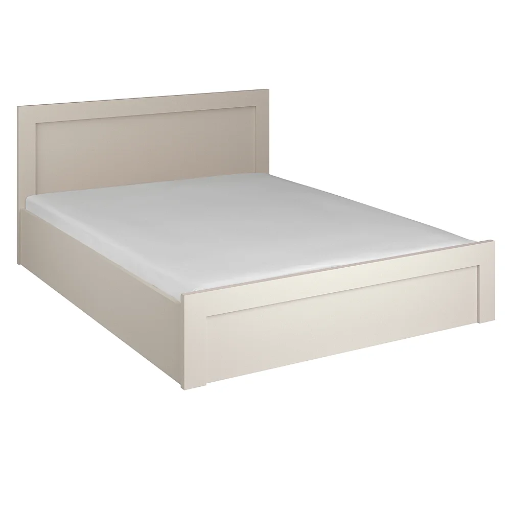 Postel s úložným prostorem, 160x200, kašmír/dub evoke, KAROS