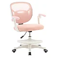 Otočná židle, růžová/bílá, TREXA