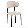 Jídelní židle, béžová látka/černá, ZAJDA TYP 1