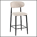 Barová židle, béžová látka/černá, ZAJDA TYP 2