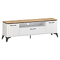 TV stolek, bílá/dub evoke, VELIS 2D1S/170