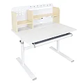 Rostoucí psací stůl, přírodní/bílá, ADAN