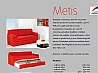 METIS - rozkládací pohovka na každodenní spaní, látka V.