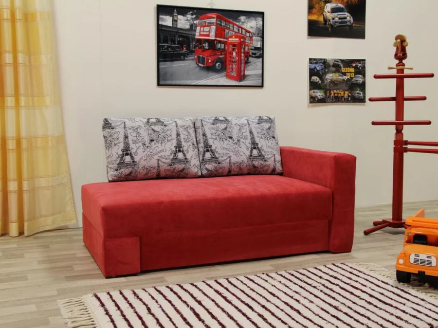 ANNA - rozkl. pohovka s úložným prostorem (s polštáři) látky A