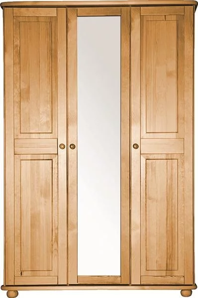 NATURA 3P-L - třídveřová kombinovaná skříň se zrcadlem