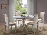 Jídelní stůl SI-72 bílá, ecru