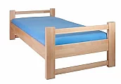 Lucas 100B jednolůžko  90x200 cm - buk cink