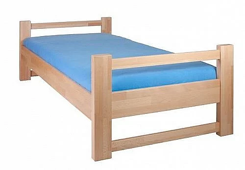 Lucas 100B jednolůžko  90x200 cm - buk cink