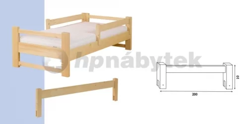 Zábrana 106B v délce 200 cm - buk