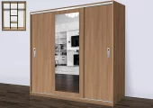 Šatní skříň ALENA 240 se zrcadlem