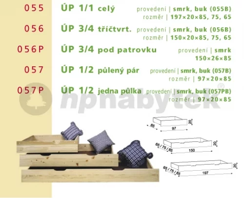 ÚP 1/1 celý - buk cink