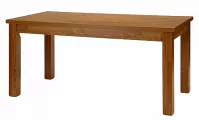 UDINE - komfortní pevný nebo rozkládací jídelní stůl -skladem 120 x 80 dub sonoma