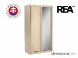 REA ATLANTA 1 - dvoudvéřová skříň se zrcadlem