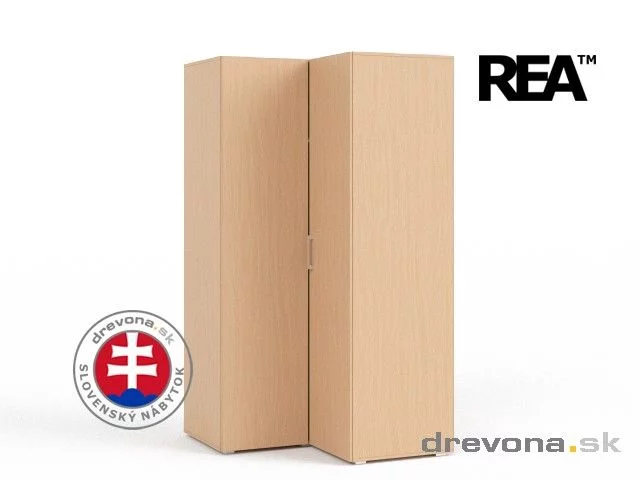 REA VENEZIA - elegantní šatní skříň s policemi