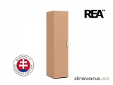 REA VENEZIA 1 - policová jednodveřová skříň