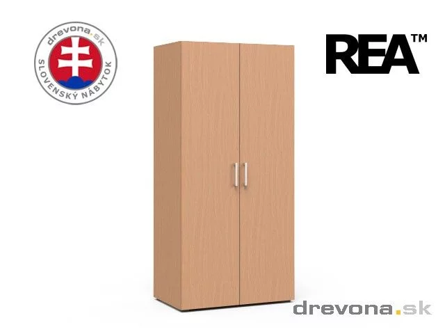 REA VENEZIA 2D - dělená dvoudveřová skříň