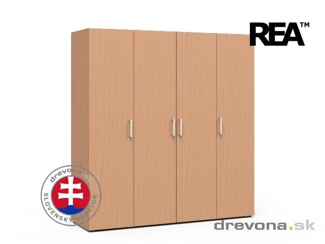REA VENEZIA 4 - kombinovaná čtyřdveřová skříň