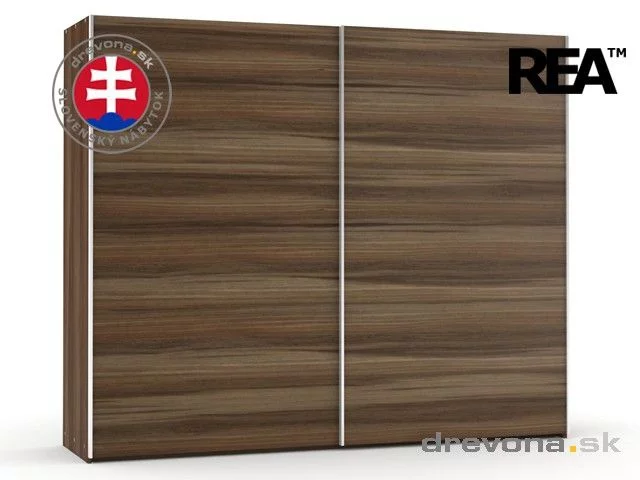REA HOUSTON - moderní šatní skříň s posuvnými dveřmi