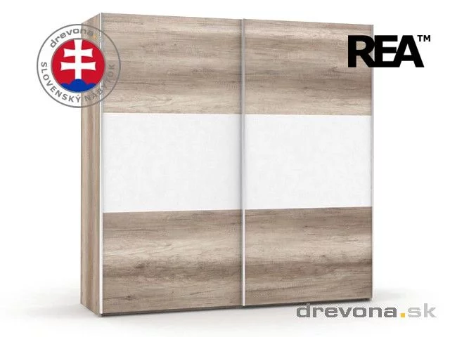 REA HOUSTON 2 - šatní skříň s posuvnými dveřmi