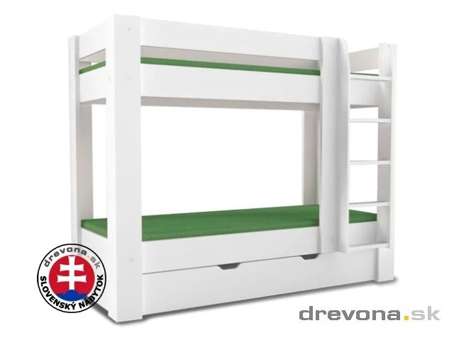 REA PIKACHU - patrová postel s úložným prostorem