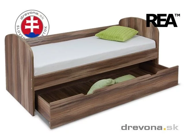 REA KAKUNA - jednoduché jednolůžko s šuplíkem