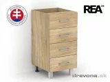 REA ALFA - dolní skříňka se čtyřmi zásuvkami KDZ-40-72