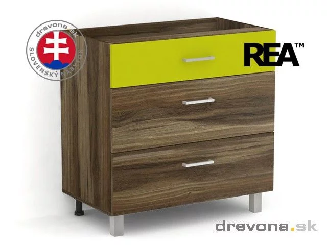 REA ALFA - dolní skříňka se třemi zásuvkami KDZ-80-72