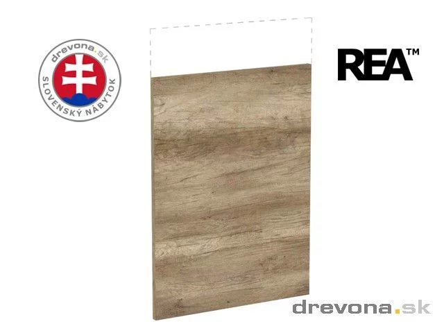 REA ALFA DU-45-RR - dvířka pro myčku 45 cm - s ovládacím panelem