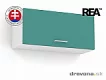 REA ALFA -  KHV-80-36 horní výklopná skříňka 80 cm (plná, prosklená, hliníková dvířka)