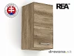 REA ALFA - horní skříňka s dvířky - 30 cm KHO-30-57