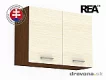 REA ALFA  - horní skříňka dvoudveřová nebo jednodveřová - 60 cm KHO-60-57